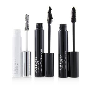 CARGO - Mascara Kit: 1x Dare To Flair Mascara, 1x Texalash Mascara, 1x Swimmables Waterproof Mascara Topcoat 3pcs