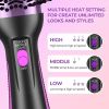 KINGA one-step hair dryer & volumizer hot air brush for Drying, Straightening, Curling