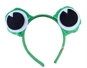 Performance Cartoon Animal Headband Plush Headdress (Option: Frogs)