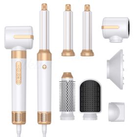 Multi In One Hot Air Comb Curling Stick (Option: White-Without drill-EU)