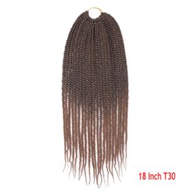 Crochet Hair Senegal Box Braids Braid Hair Extension (Option: T30-18Inch-1Pcs)