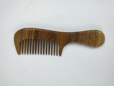 Sandalwood Comb Wooden Hair Comb Green Sandalwood Meridian Wooden Comb (Option: B)