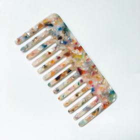 Anti-Static Headwear Marbled Leopard Print Hairdressing Comb (Option: Colorful)