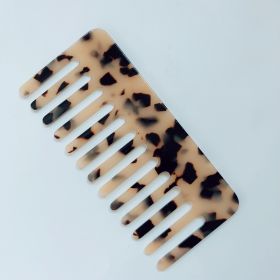 Anti-Static Headwear Marbled Leopard Print Hairdressing Comb (Option: Light leopard)