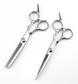 Steel Hairdressing Scissors 6 Inches (Option: 2pcs set)