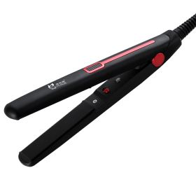 Electric Splint Hair Straightener, Mini Hair Iron, Dual-Use Ironing Comb, Straightening Comb (Option: Red-220V US)