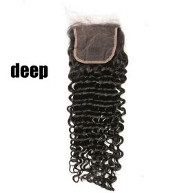 Real Hair Hair Block  Mesh Hand Woven Hair Block (Option: Deep-18inch)