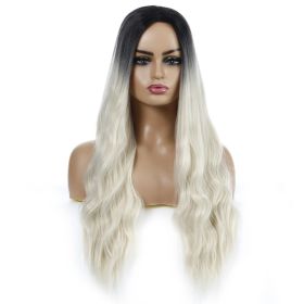 European And American Female Wigs, Wavy Curly Hair, Ladies Wig Head (Color: White)