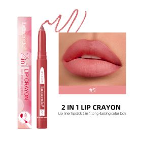 Two-in-one Lip Liner Long Lasting Waterproof Matte (Option: 1G-5 Style)