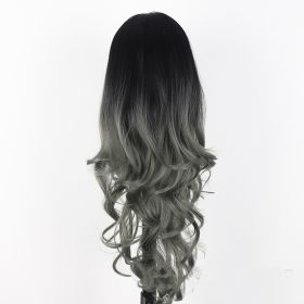 The New Rose Net Wig Is Thin And Straight With Long Curls (Color: Black)