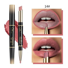 High Quality Double-headed Lipstick Lip Liner (Option: 14 Coral Pink)