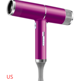 New Concept Hair Dryer Household Hair Dryer (Option: Purple-US-Gift box)