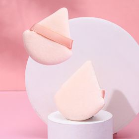 Puff Suede Dry Powder Puff Fan Loose Powder Puff Makeup Sponge (Option: Opp6-Skin color)