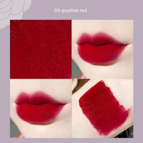 Matte Finish Long Lasting No Stain On Cup Discoloration Resistant Lipstick Lip Liner (Option: 03 Positive Red)