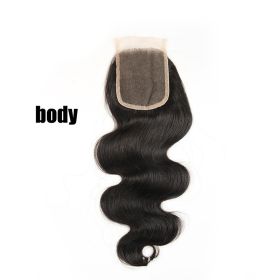 Real Hair Hair Block  Mesh Hand Woven Hair Block (Option: Body-14inch)