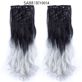 Long Curly Hair High Temperature Silk Curtain (Option: B)