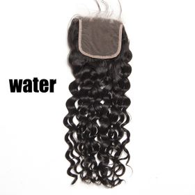 Real Hair Hair Block  Mesh Hand Woven Hair Block (Option: Water-10inch)