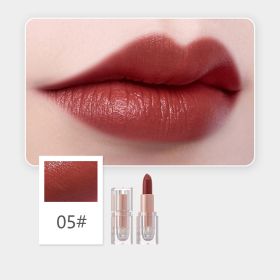 Matte Finish Crystal Square Tube Lipstick (Option: 5 Style)