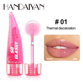 Color-changing Lip Gloss Pearlescent Mirror Glass Transparent (Option: 01 Style)