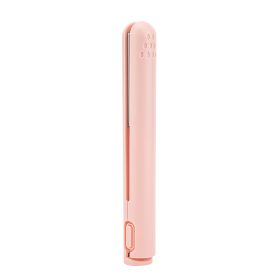 USB Portable Dormitory Available Wireless Hair Straighteners (Option: 5v Pink MF004)