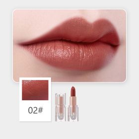 Matte Finish Crystal Square Tube Lipstick (Option: 2 Style)