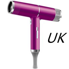 New Concept Hair Dryer Household Hair Dryer (Option: Purple-UK-Gift box)