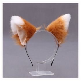 Hand-made Japanese Cute Lolita Plush KC Fox Ears (Option: K)