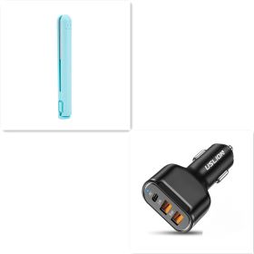 USB Portable Dormitory Available Wireless Hair Straighteners (Option: 5v Blue MF004 Black)