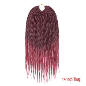 Crochet Hair Senegal Box Braids Braid Hair Extension (Option: Tbug-14Inch-2Pcs)