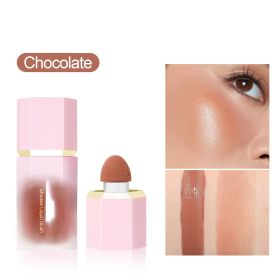 Liquid Powder Blusher Ruddy And Expansive Color Eye Shadow Cosmetic Makeup (Option: 6chocolate)