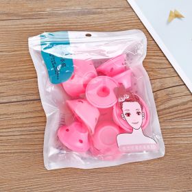 Curling Artifact Lazy Silicone Hair Curler (Option: Pink set of10)