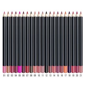 Lip Liner 3 In 1 Multifunctional Eyeliner Eyebrow Line 21 Color Wood (Option: 03Jazzberryjam)