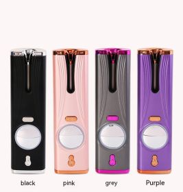 Hair Curler USB Charging Lazy (Color: Pink)