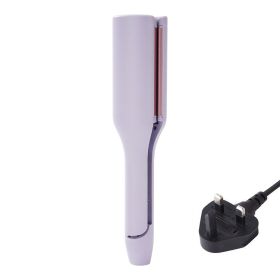 32mm French Egg Roll Hair Curler Water Ripple (Option: British Standard Purple)