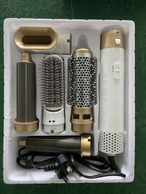 Five-in-one Hot Air Comb Automatic Hair Curler Rolls (Option: Gold US)