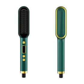 Display Hair Straightener Dual-purpose Does Not Hurt Hair Curls (Option: Green Australian Standard)