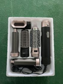 Five-in-one Hot Air Comb Automatic Hair Curler Rolls (Option: Rose Gold EU)