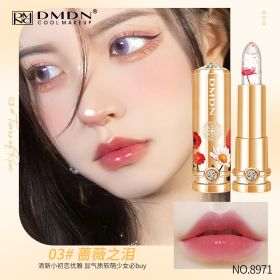 Crystal Petal Gold Foil Temperature Change Lipstick (Option: 3 Rose Tears)