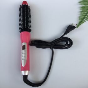 LCD Hair Curler 4-in-1 Electric Hair Curling Comb (Option: 32MM Red-220V US)